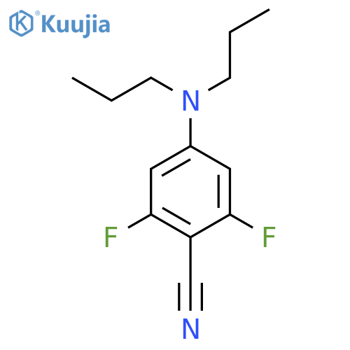 BENZONITRILE, 4-(DIPROPYLAMINO)-2,6-DIFLUORO- structure