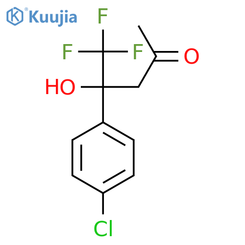 2-PENTANONE, 4-(4-CHLOROPHENYL)-5,5,5-TRIFLUORO-4-HYDROXY-, (+)- structure