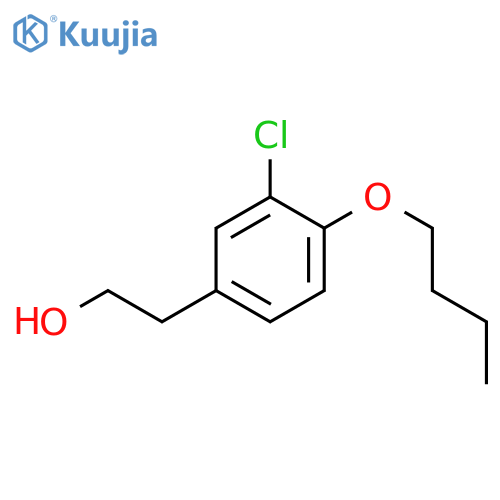 2-(4-butoxy-3-chlorophenyl)ethanol structure
