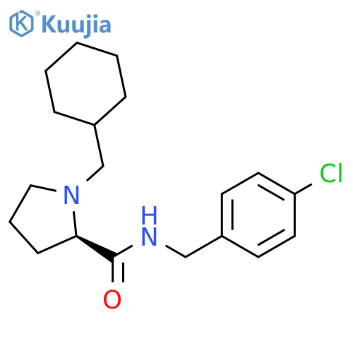 2-Pyrrolidinecarboxamide,N-[(4-chlorophenyl)methyl]-1-(cyclohexylmethyl)-, (2R)- structure