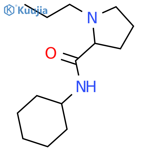2-Pyrrolidinecarboxamide, N-cyclohexyl-1-propyl-, (2R)- structure