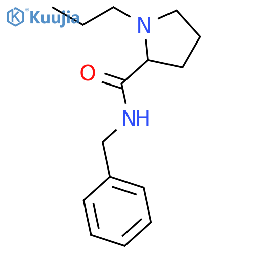 2-Pyrrolidinecarboxamide, N-(phenylmethyl)-1-propyl-, (2R)- structure
