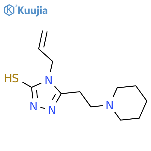 5-2-(Piperidin-1-yl)ethyl-4-(prop-2-en-1-yl)-4H-1,2,4-triazole-3-thiol structure