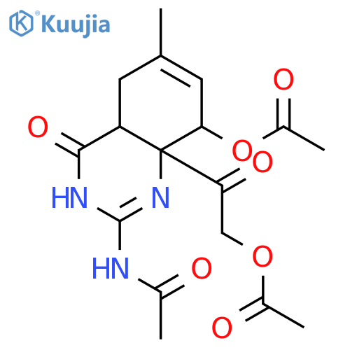 Acetamide,N-[8-(acetyloxy)-8a-[(acetyloxy)acetyl]-1,4,4a,5,8,8a-hexahydro-6-methyl-4-oxo-2-quinazolinyl]-,(4aa,8a,8aa)- (9CI) structure