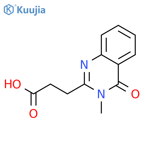 3-(3-methyl-4-oxo-3,4-dihydroquinazolin-2-yl)propanoic acid structure
