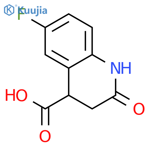 6-Fluoro-2-oxo-1,2,3,4-tetrahydroquinoline-4-carboxylic acid structure