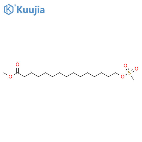Pentadecanoic acid, 15-[(methylsulfonyl)oxy]-, methyl ester structure