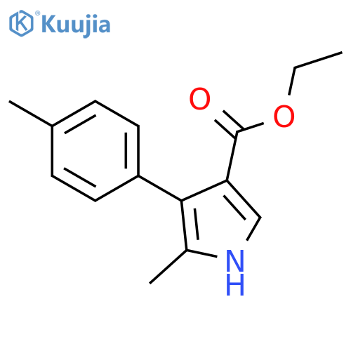 1H-PYRROLE-3-CARBOXYLIC ACID, 5-METHYL-4-(4-METHYLPHENYL)-, ETHYL ESTER structure