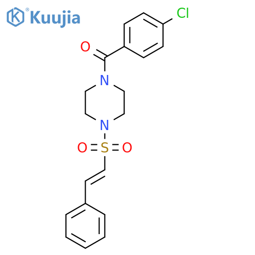 1-(4-Chlorobenzoyl)-4-(2-phenylethenesulfonyl)piperazine structure