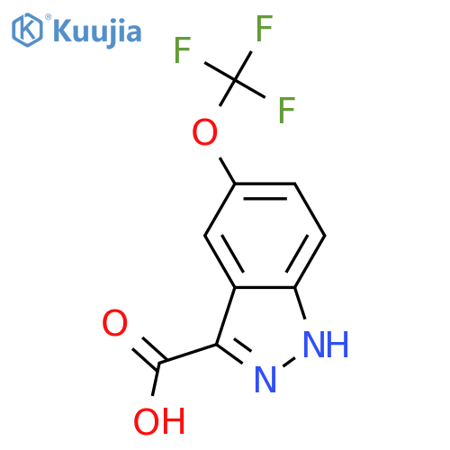 5-(Trifluoromethoxy)-1H-indazole-3-carboxylic acid structure