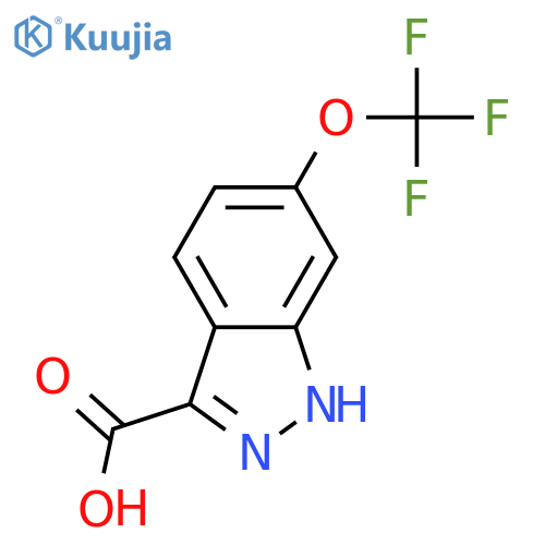6-(trifluoromethoxy)-2H-indazole-3-carboxylic acid structure
