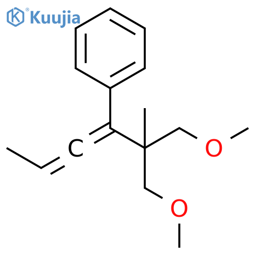 Benzene, [1-[2-methoxy-1-(methoxymethyl)-1-methylethyl]-1,2-butadien-1-yl]- structure