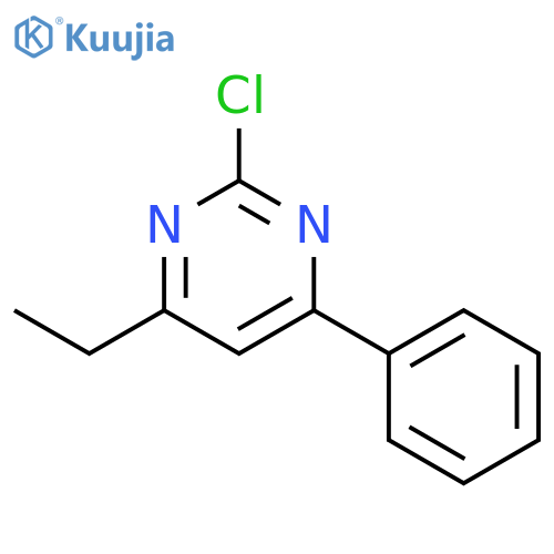 Pyrimidine, 2-chloro-4-ethyl-6-phenyl- structure