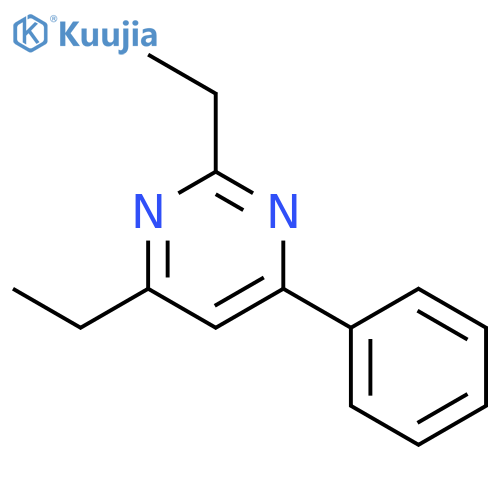 PYRIMIDINE, 2,4-DIETHYL-6-PHENYL- structure