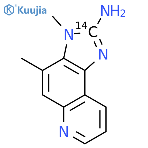 3H-Imidazo[4,5-f]quinolin-2-amine-2-14C,3,4-dimethyl- (9CI) structure