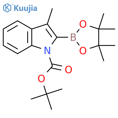 1-BOC-3-Methylindole-2-boronic acid pinacol ester structure