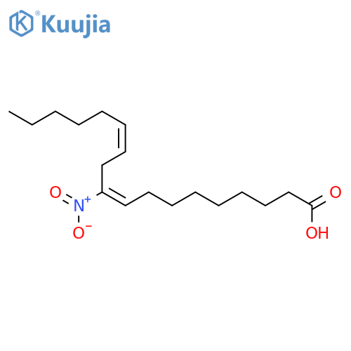 9,12-Octadecadienoic acid, 10-nitro-, (9Z,12Z)- structure