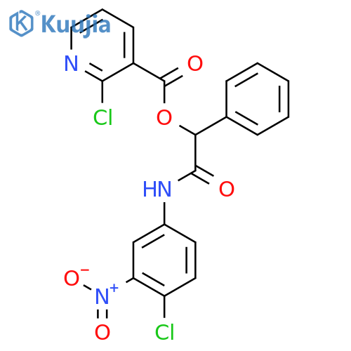 [(4-Chloro-3-nitrophenyl)carbamoyl](phenyl)methyl 2-chloropyridine-3-carboxylate structure