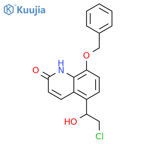 2(1H)-QUINOLINONE, 5-(2-CHLORO-1-HYDROXYETHYL)-8-(PHENYLMETHOXY)- structure