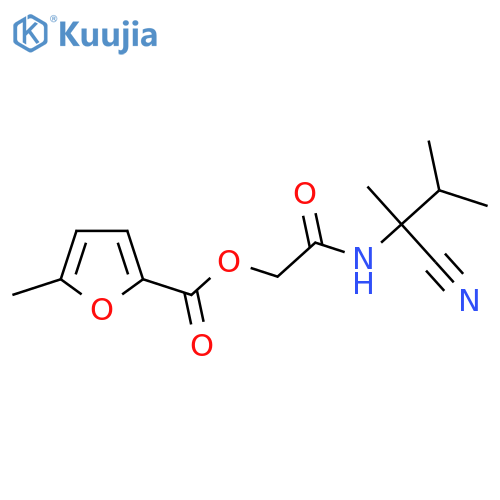 (1-cyano-1,2-dimethylpropyl)carbamoylmethyl 5-methylfuran-2-carboxylate structure