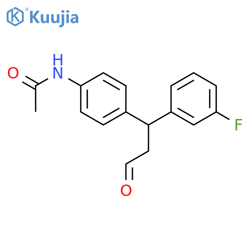Acetamide, N-[4-[1-(3-fluorophenyl)-3-oxopropyl]phenyl]- structure