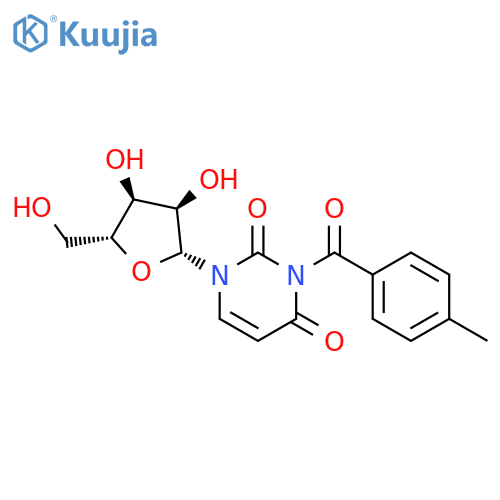 Uridine, 3-(4-methylbenzoyl)- structure
