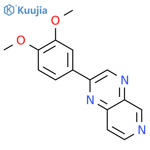 Pyrido[3,4-b]pyrazine, 2-(3,4-dimethoxyphenyl)- structure
