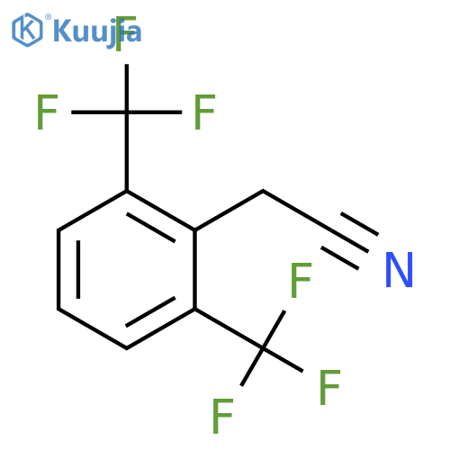 2-(2,6-Bis(trifluoromethyl)phenyl)acetonitrile structure