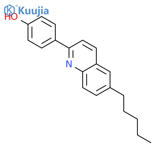 Phenol, 4-(6-pentyl-2-quinolinyl)- structure