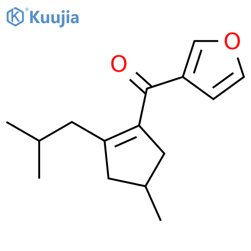 furan-3-yl[(4S)-4-methyl-2-(2-methylpropyl)cyclopent-1-en-1-yl]methanone structure