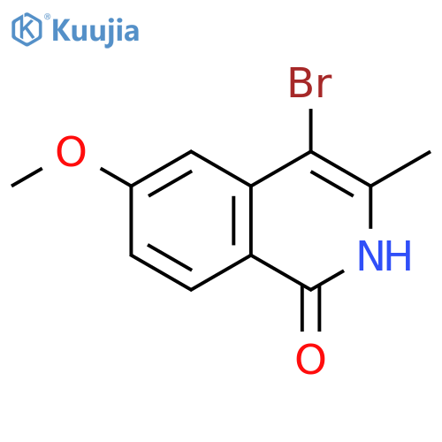 1(2H)-Isoquinolinone, 4-bromo-6-methoxy-3-methyl- structure