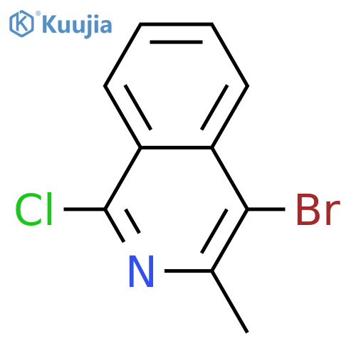4-bromo-1-chloro-3-methylisoquinoline structure