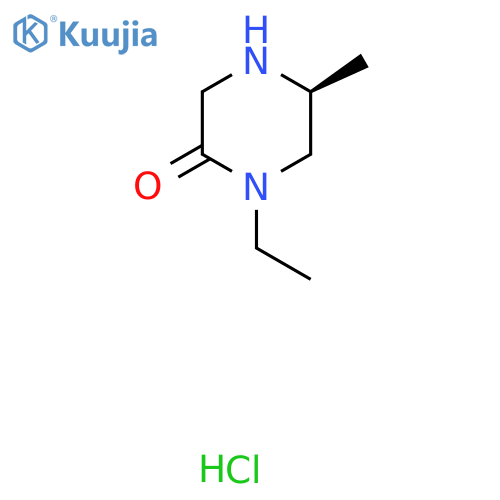 (S)-1-ethyl-5-methylpiperazin-2-one hydrochloride structure