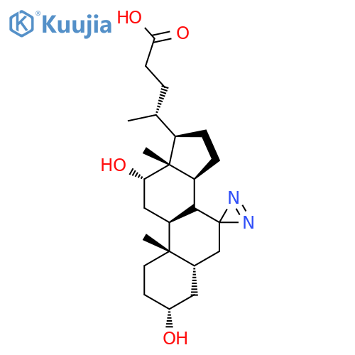 7,7-Azo-3-a,12-a-dihydroxycholanic Acid structure