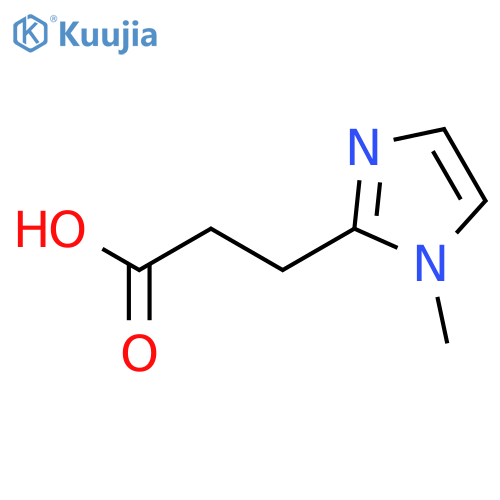 3-(1-methyl-1H-imidazol-2-yl)propanoic acid structure
