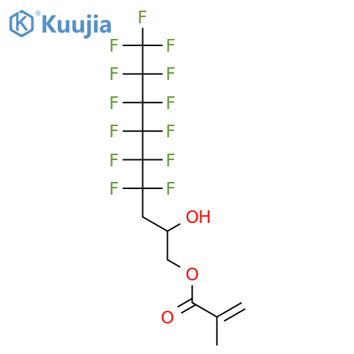 2-Propenoic acid,2-methyl-, 4,4,5,5,6,6,7,7,8,8,9,9,9-tridecafluoro-2-hydroxynonyl ester structure