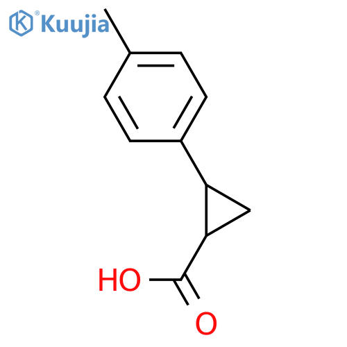 2-(4-methylphenyl)cyclopropanecarboxylic Acid structure