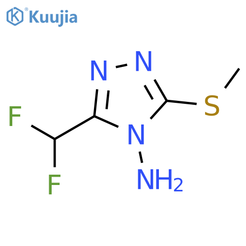 3-(Difluoromethyl)-5-(methylthio)-4h-1,2,4-triazol-4-amine structure