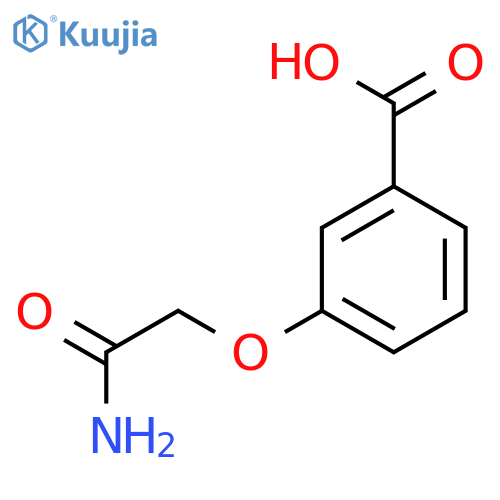 3-(carbamoylmethoxy)benzoic Acid structure