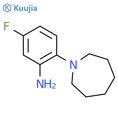 2-(1-Azepanyl)-5-fluoroaniline structure