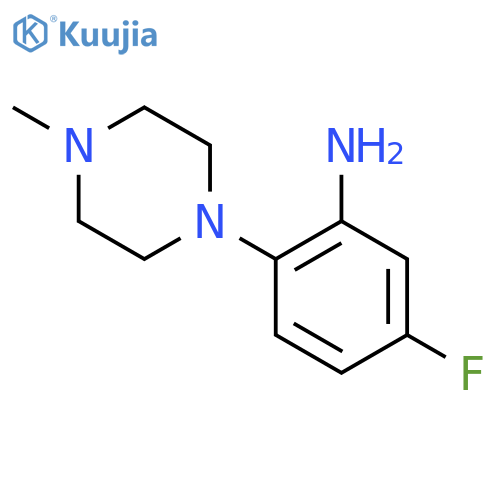 5-fluoro-2-(4-methylpiperazin-1-yl)aniline structure