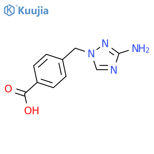 4-((3-Amino-1H-1,2,4-triazol-1-yl)methyl)benzoic acid structure
