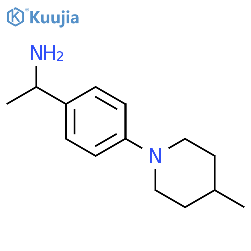 {1-4-(4-Methylpiperidin-1-yl)phenylethyl}amine structure