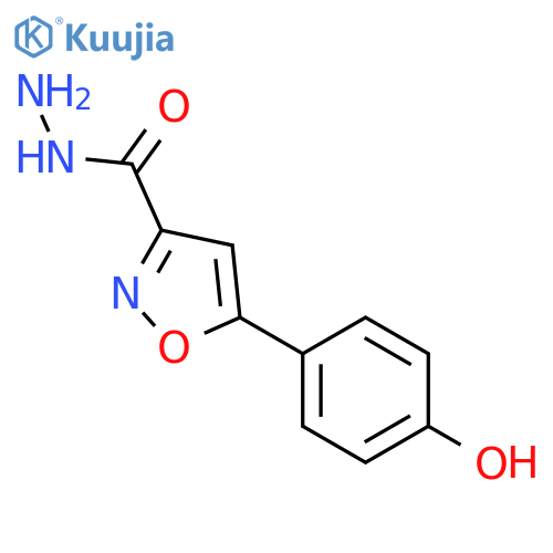 5-(4-hydroxyphenyl)-1,2-oxazole-3-carbohydrazide structure