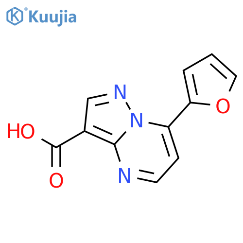 7-(furan-2-yl)pyrazolo[1,5-a]pyrimidine-3-carboxylic acid structure