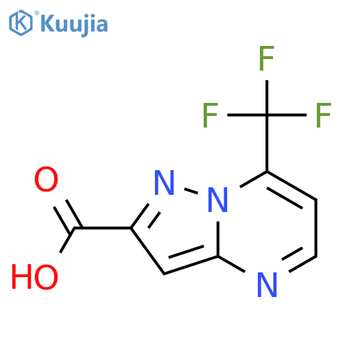 7-(trifluoromethyl)pyrazolo[1,5-a]pyrimidine-2-carboxylic acid structure