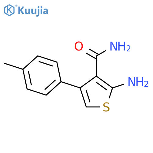 2-Amino-4-(4-methylphenyl)thiophene-3-carboxamide structure