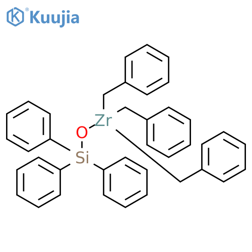 Zirconium, tris(phenylmethyl)(triphenylsilanolato)- structure