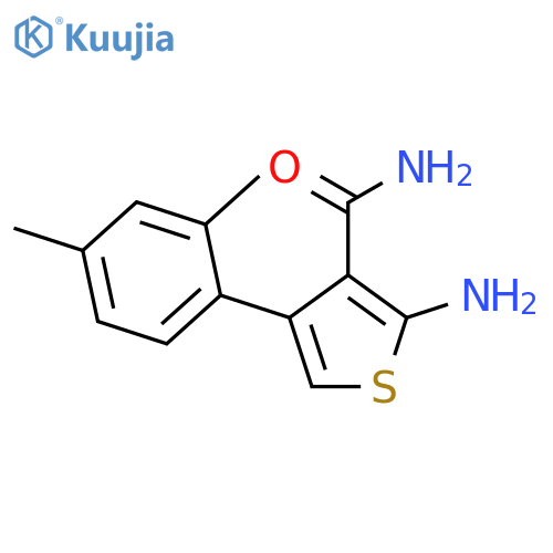 2-Amino-4-(2,4-dimethyl-phenyl)-thiophene-3-carboxylic acid amide structure