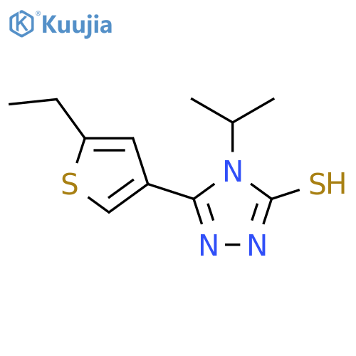 5-(5-Ethylthien-3-yl)-4-isopropyl-4H-1,2,4-triazole-3-thiol structure